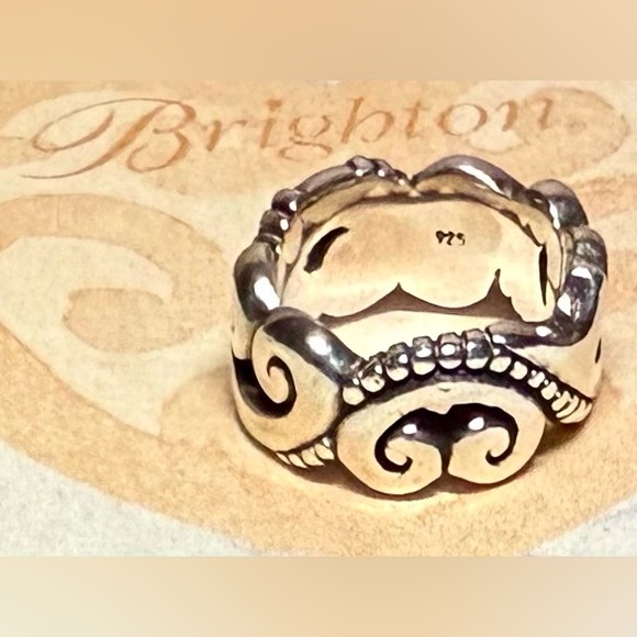 Brighton .925 Silver Swirl Heart Ring - Picture 3 of 4